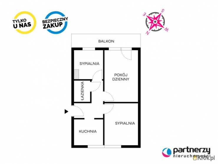 2 pokojowe, Gdańsk, Wrzeszcz Górny, ul. Grunwaldzka, Mieszkanie  na sprzedaż