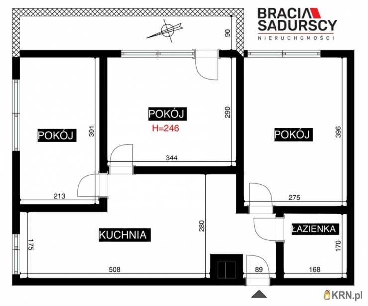Kraków, Grzegórzki, ul. Pokoju, Mieszkanie  na sprzedaż, 3 pokojowe