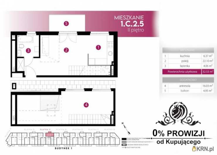 2 pokojowe, Wrocław, Fabryczna, ul. , Mieszkanie  na sprzedaż