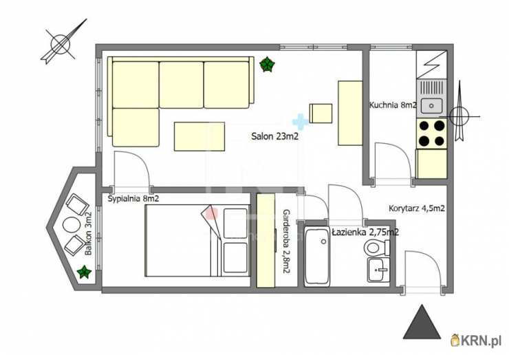 Mieszkanie  na sprzedaż, Warszawa, Śródmieście/Solec, ul. Górnośląska, 2 pokojowe
