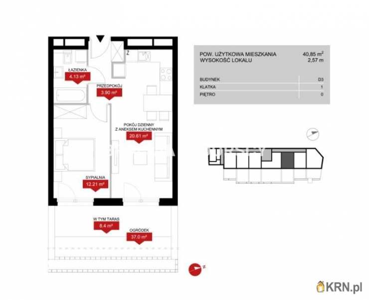 Kraków, Podgórze/Stare Podgórze, ul. gen. H. Dąbrowskiego, Mieszkanie  na sprzedaż, 2 pokojowe