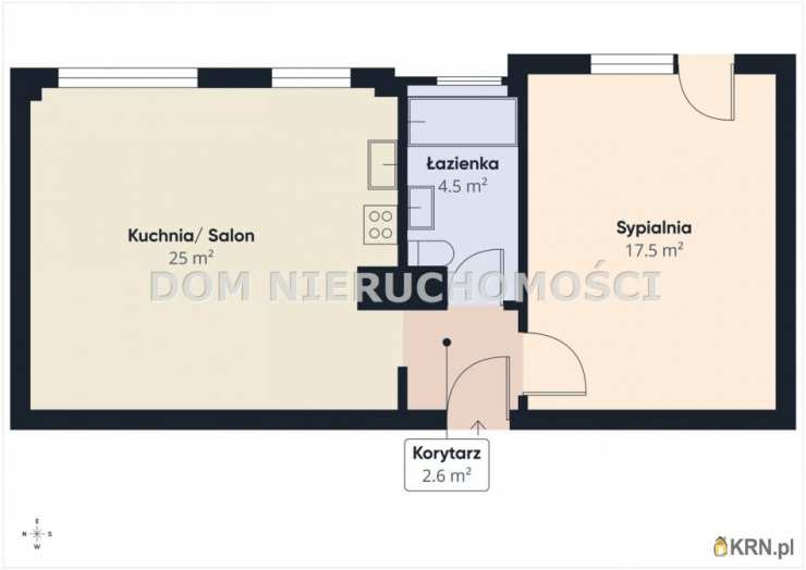 2 pokojowe, Mieszkanie  na sprzedaż, Olsztyn, Nagórki, ul. S. Murzynowskiego
