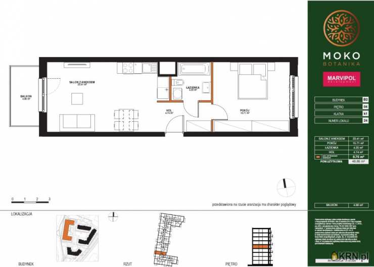 Mieszkanie  na sprzedaż, 2 pokojowe, Warszawa, ul. 