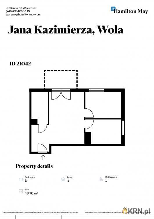Mieszkanie  do wynajęcia, 3 pokojowe, Warszawa, ul. 