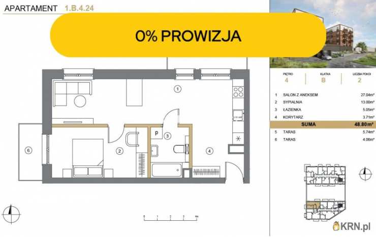 Mieszkanie  na sprzedaż, Wieliczka, ul. A. Asnyka, 2 pokojowe
