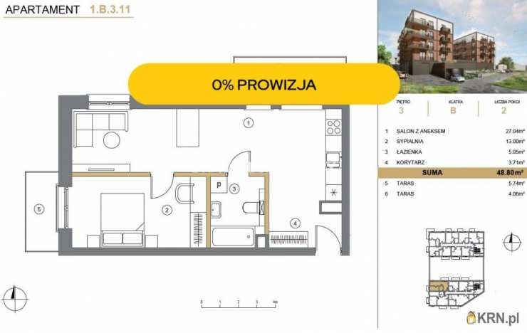 Mieszkanie  na sprzedaż, Wieliczka, ul. A. Asnyka, 2 pokojowe