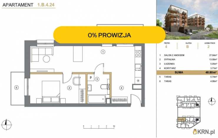 Mieszkanie  na sprzedaż, Wieliczka, ul. A. Asnyka, 2 pokojowe
