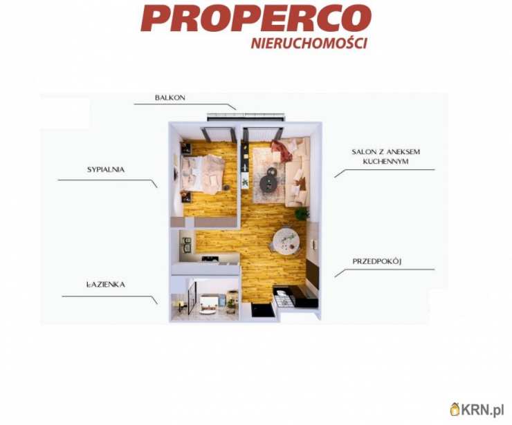 2 pokojowe, Mieszkanie  na sprzedaż, Jędrzejów, ul. 