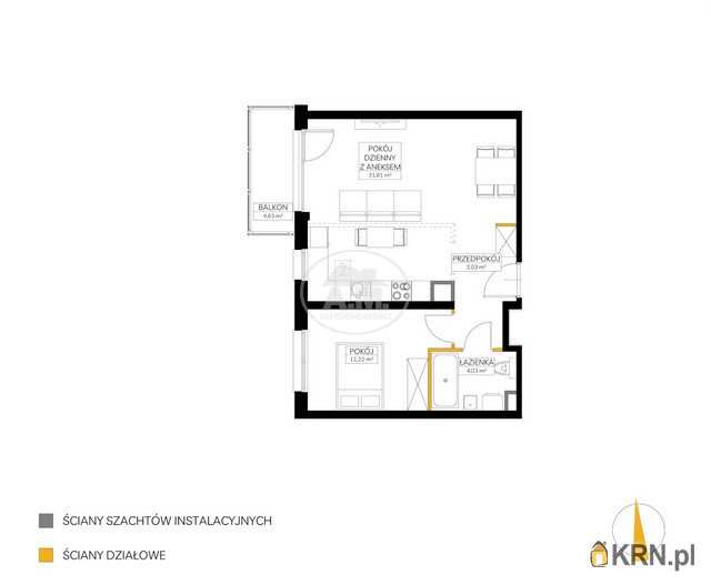 Mieszkanie  na sprzedaż, Wrocław, Fabryczna/Maślice, ul. Rędzińska, 2 pokojowe