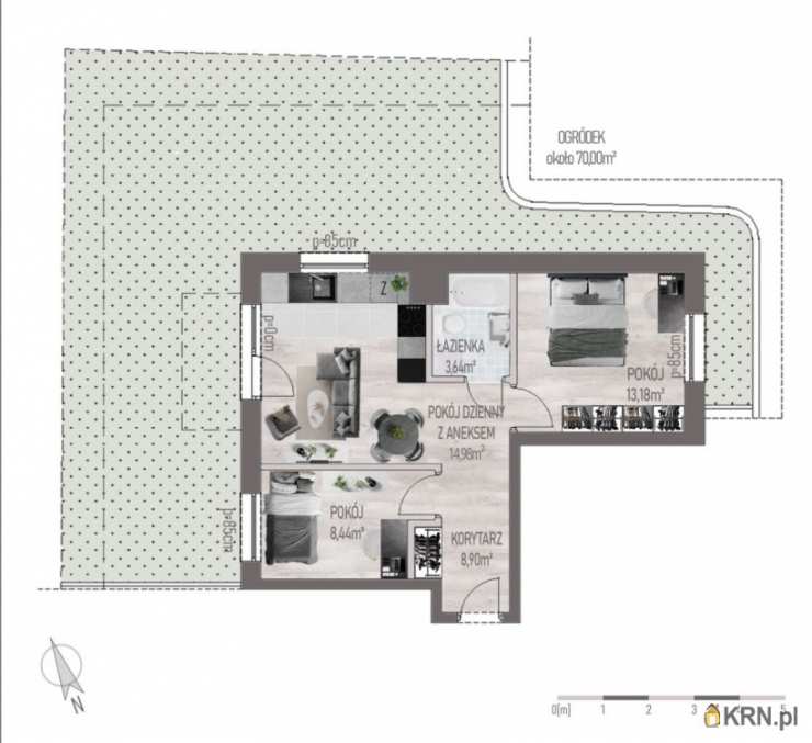 Mieszkanie  na sprzedaż, 3 pokojowe, Gdańsk, Siedlce, ul. Kartuska