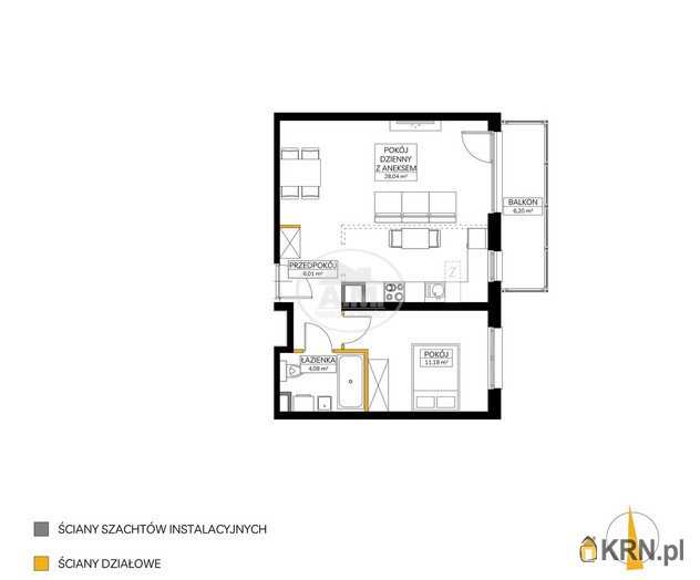 Mieszkanie  na sprzedaż, Wrocław, Fabryczna/Maślice, ul. Rędzińska, 2 pokojowe