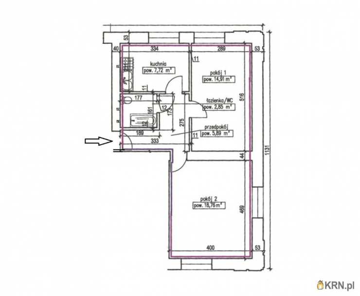 Kraków, Nowa Huta, ul. Sportowe, 2 pokojowe, Mieszkanie  na sprzedaż