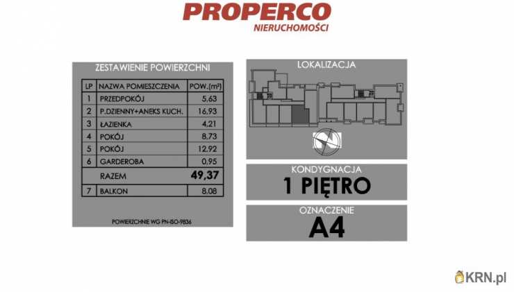 PROPERCO Sp. z o.o. Sp. k. , Mieszkanie  na sprzedaż, Skarżysko-Kamienna, ul. Żeromskiego