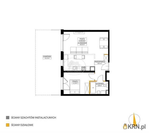 Mieszkanie  na sprzedaż, 2 pokojowe, Wrocław, Fabryczna/Maślice, ul. Rędzińska
