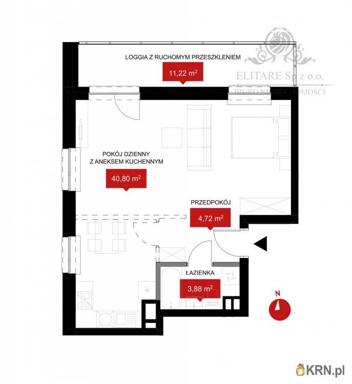 1 pokojowe, Wrocław, Psie Pole, ul. , Mieszkanie  na sprzedaż