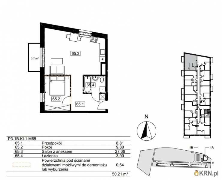 2 pokojowe, Kraków, Bieżanów-Prokocim/Złocień, ul. Agatowa, Mieszkanie  na sprzedaż