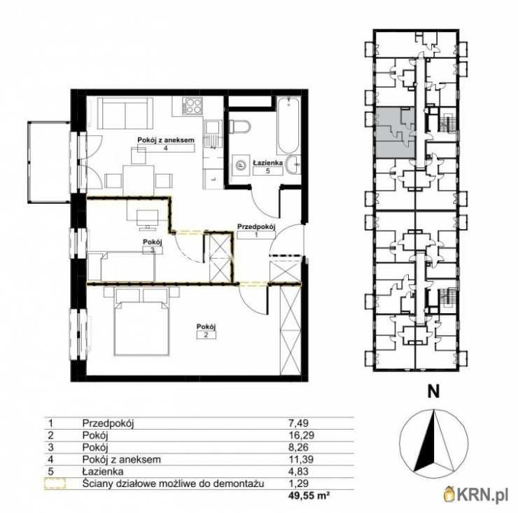 Kraków, Bieżanów-Prokocim/Złocień, ul. , Mieszkanie  na sprzedaż, 3 pokojowe