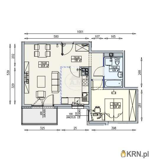 Mieszkanie  na sprzedaż, Wrocław, Krzyki/Partynice, ul. Braterska, 2 pokojowe