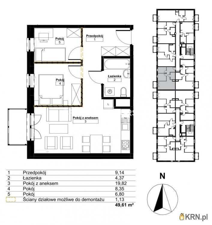 Kraków, Bieżanów-Prokocim/Złocień, ul. , Mieszkanie  na sprzedaż, 3 pokojowe