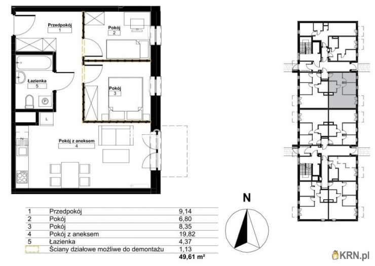 Kraków, Bieżanów-Prokocim/Złocień, ul. , Mieszkanie  na sprzedaż, 3 pokojowe