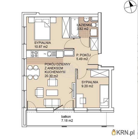 Mieszkanie  na sprzedaż, Wrocław, Psie Pole/Zakrzów, ul. Odolanowska, 3 pokojowe