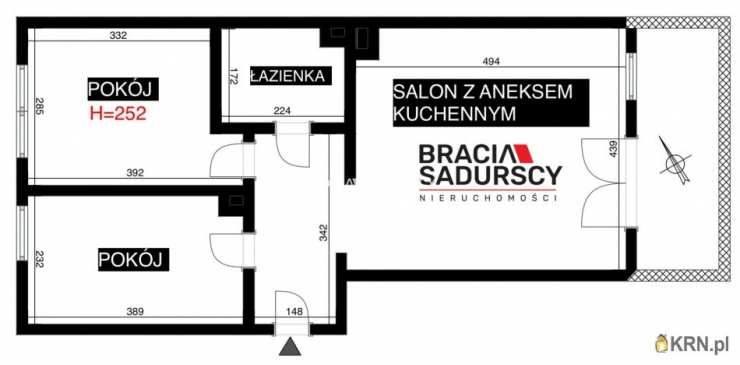 Kraków, Swoszowice, ul. M. Dębskiego, Mieszkanie  na sprzedaż, 3 pokojowe