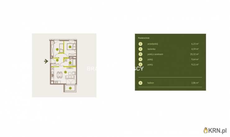 Kraków, Prądnik Biały, ul. Imbramowska, Mieszkanie  na sprzedaż, 3 pokojowe