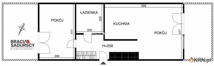 Mieszkanie  do wynajęcia, Kraków, Łagiewniki/Borek Fałęcki, ul. A. Fredry, 2 pokojowe