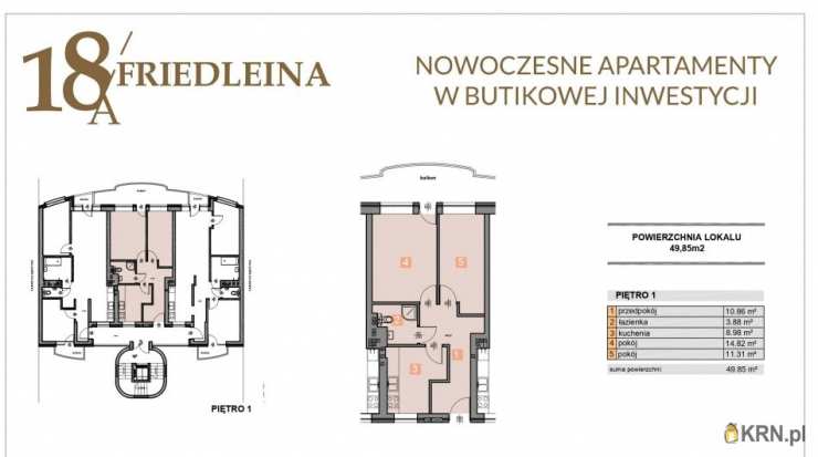 Kraków, Krowodrza, ul. J. Friedleina, Mieszkanie  na sprzedaż, 