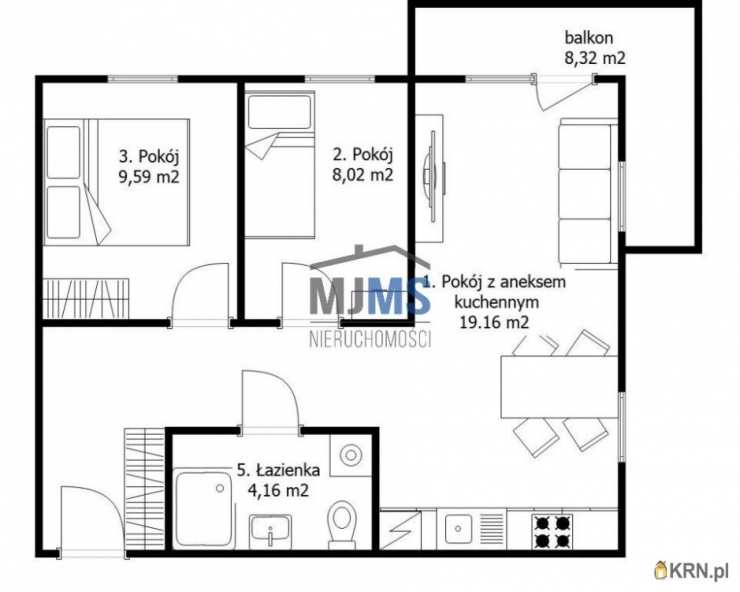 Rumia, Zagórze, ul. Towarowa, Mieszkanie  do wynajęcia, 3 pokojowe