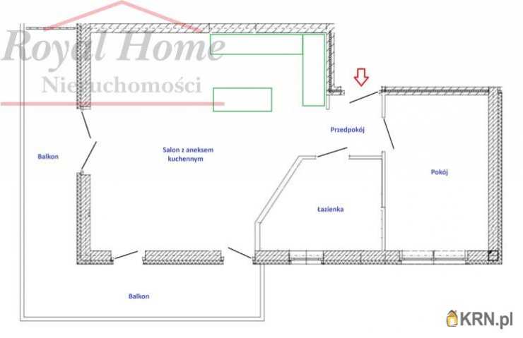 2 pokojowe, Mieszkanie  na sprzedaż, Wrocław, Stare Miasto, ul. Pochyła