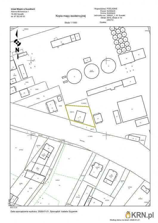 Mieszkanie  na sprzedaż, 2 pokojowe, Suwałki, ul. 