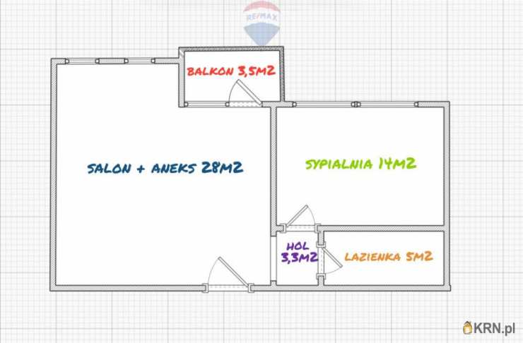 Mieszkanie  na sprzedaż, 2 pokojowe, Poznań, Grunwald, ul. 
