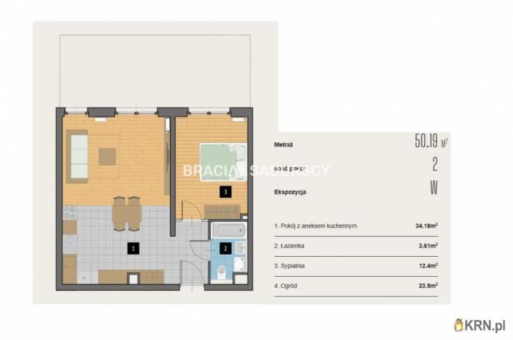 Kraków, Krowodrza, ul. Kijowska, Mieszkanie  na sprzedaż, 2 pokojowe