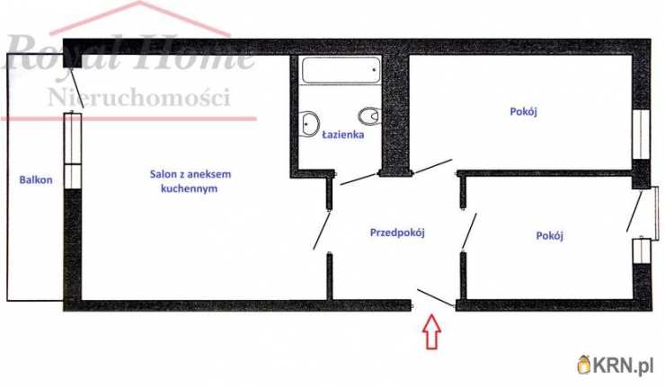3 pokojowe, Mieszkanie  na sprzedaż, Wrocław, Krzyki/Huby, ul. Śliczna