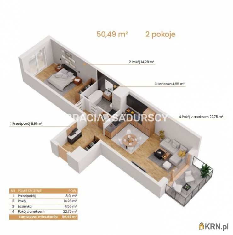 Mieszkanie  na sprzedaż, 2 pokojowe, Katowice, ul. Ceglana