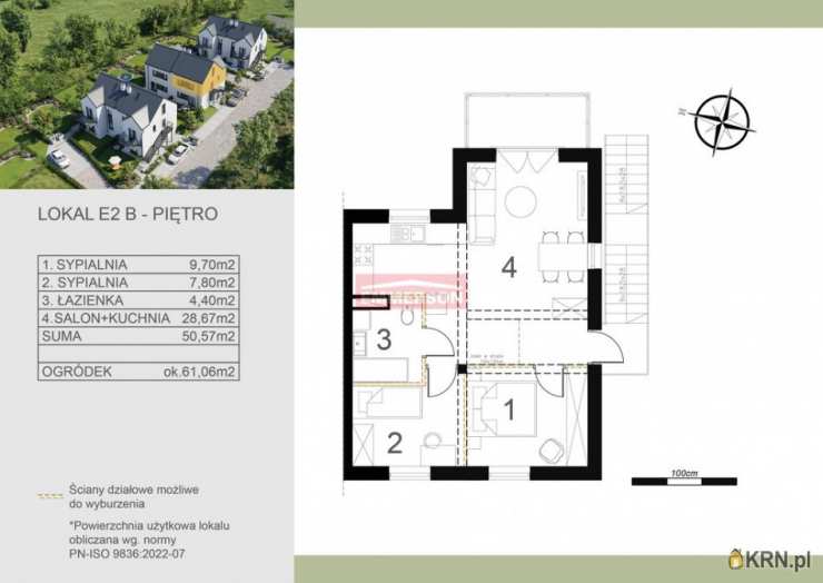 3 pokojowe, Kraków, Nowa Huta, ul. , Mieszkanie  na sprzedaż