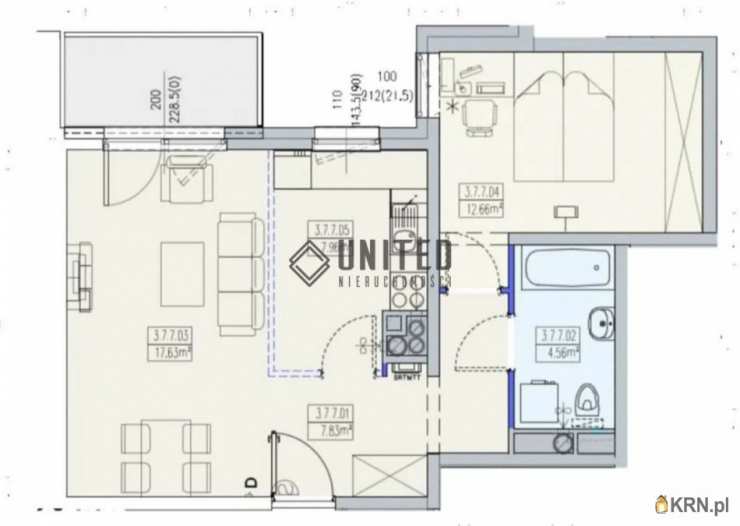 Wrocław, Krzyki/Partynice, ul. , Mieszkanie  na sprzedaż, 2 pokojowe