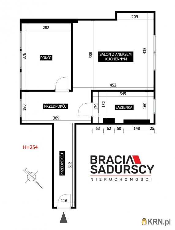 Kraków, Zwierzyniec, ul. gen. T. Kościuszki, Mieszkanie  na sprzedaż, 2 pokojowe