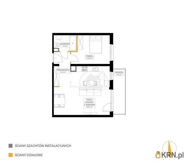 Mieszkanie  na sprzedaż, Wrocław, Fabryczna/Maślice, ul. Rędzińska, 2 pokojowe