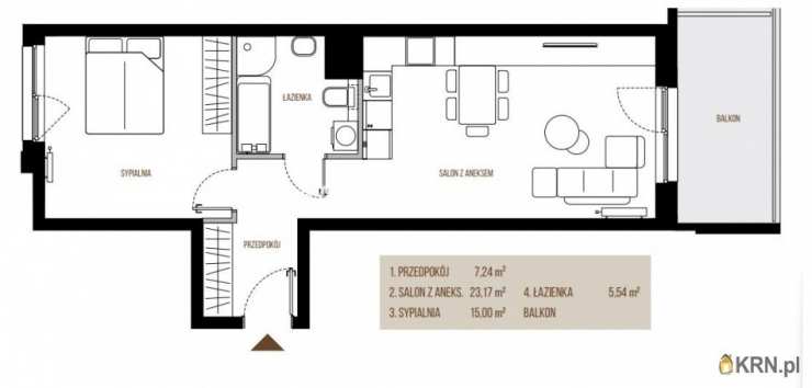 Kraków, Podgórze, ul. Wadowicka, 2 pokojowe, Mieszkanie  na sprzedaż