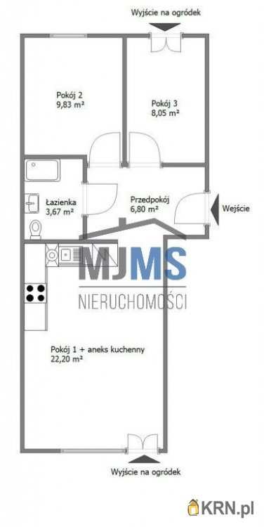 3 pokojowe, Mieszkanie  do wynajęcia, Gdynia, Oksywie, ul. Nasypowa