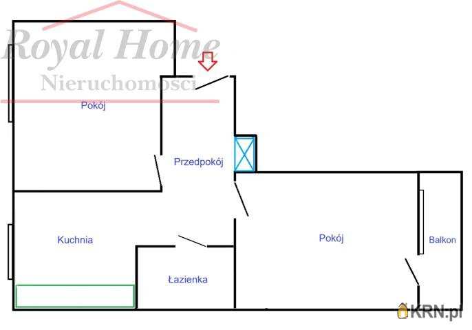 2 pokojowe, Mieszkanie  do wynajęcia, Wrocław, Krzyki/Huby, ul. Łódzka