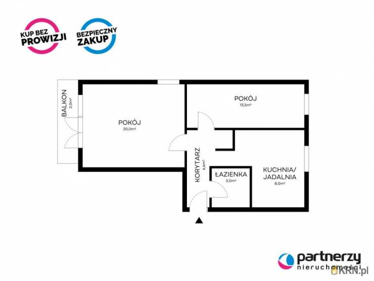 2 pokojowe, Sopot, Dolny Sopot, ul. Niepodległości, Mieszkanie  na sprzedaż