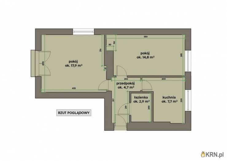 Mieszkanie  na sprzedaż, Kraków, Łagiewniki/Borek Fałęcki, ul. Kępna, 2 pokojowe