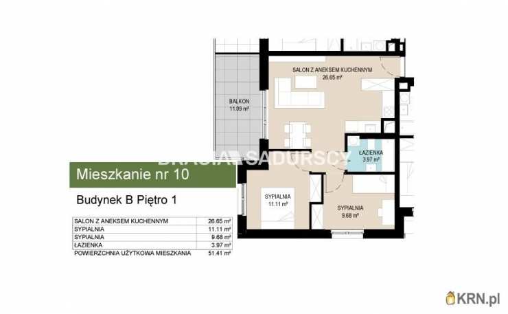 3 pokojowe, Mieszkanie  na sprzedaż, Kraków, Wzgórza Krzesławickie, ul. Kantorowicka