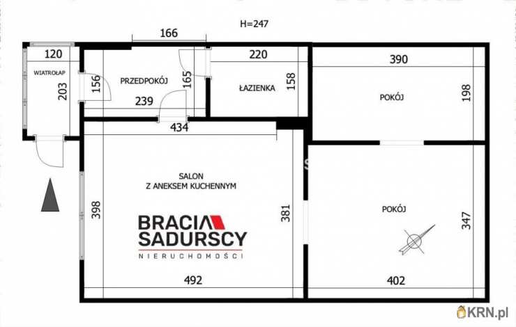 Zielonki, ul. Na Ogrody, Mieszkanie  na sprzedaż, 2 pokojowe