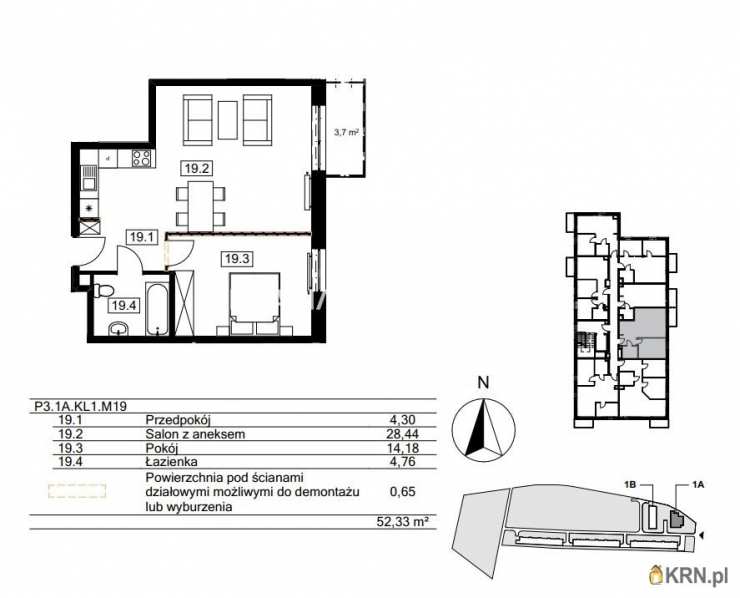 Kraków, Bieżanów-Prokocim/Złocień, ul. Agatowa, Mieszkanie  na sprzedaż, 2 pokojowe