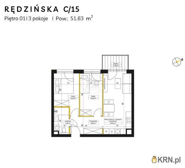 Mieszkanie  na sprzedaż, 3 pokojowe, Wrocław, Fabryczna/Maślice, ul. Rędzińska