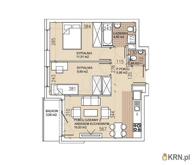 Mieszkanie  na sprzedaż, 3 pokojowe, Wrocław, Psie Pole/Sołtysowice, ul. 